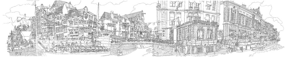 drawing-wallpaper-souvenir-rokin-amsterdam