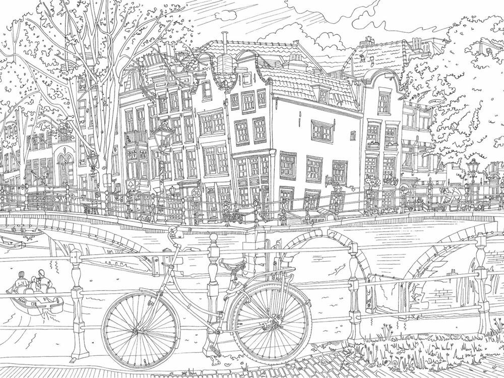line-drawing-keizersgracht-amsterdam