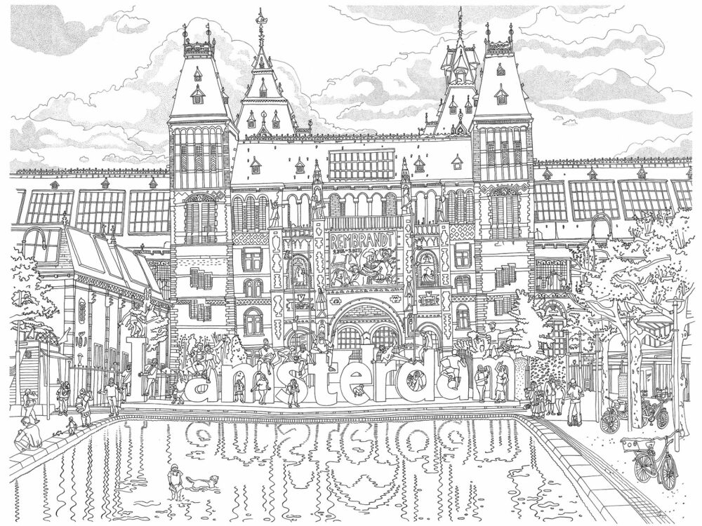 drawing-interior-rijksmuseum-amsterdam