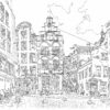drawing-interior-warmoesstraat-amsterdam