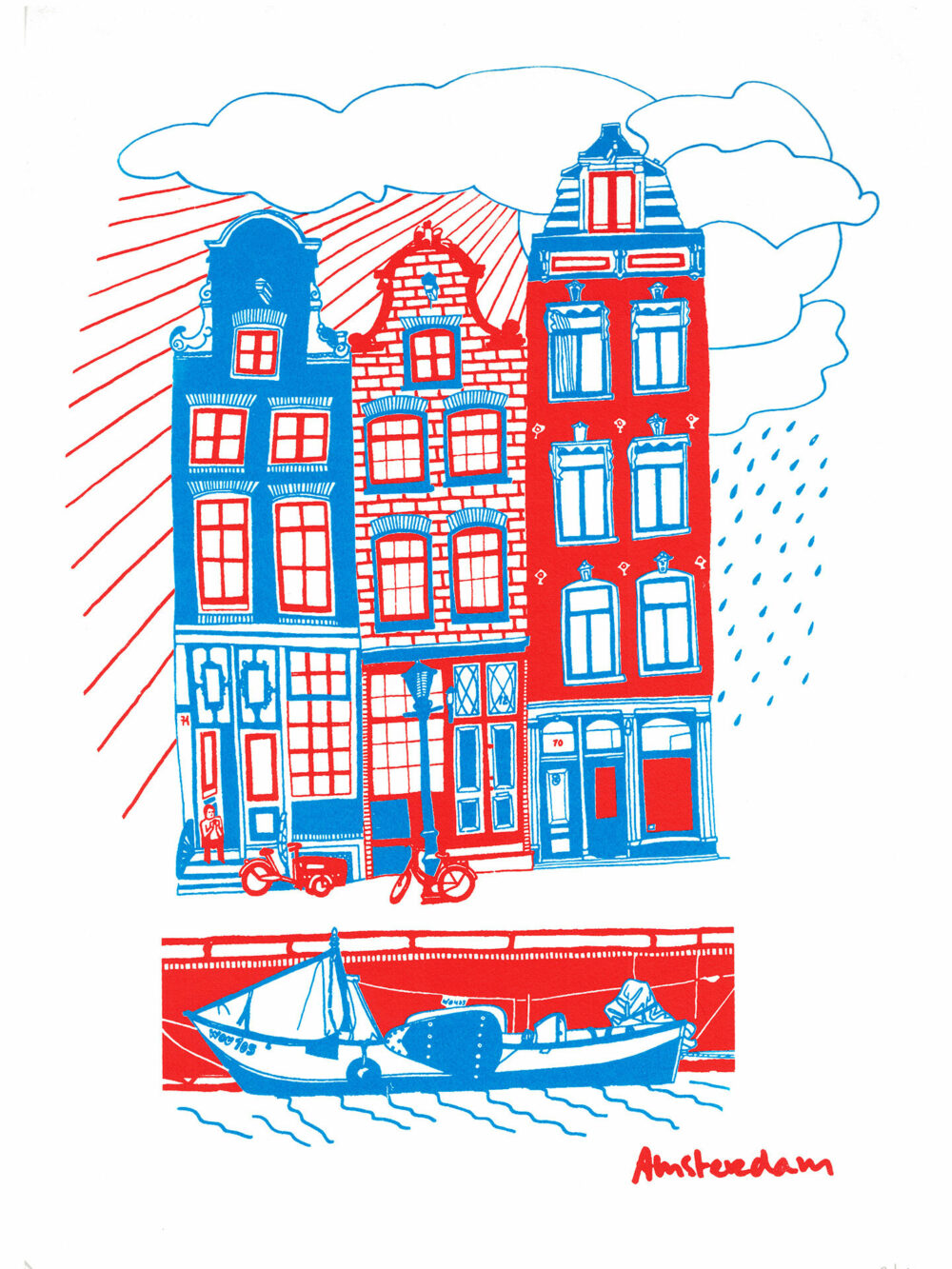 screenprint-drawing-canalhouses-colour