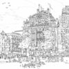 drawing-architecture-bijenkorf-amsterdam