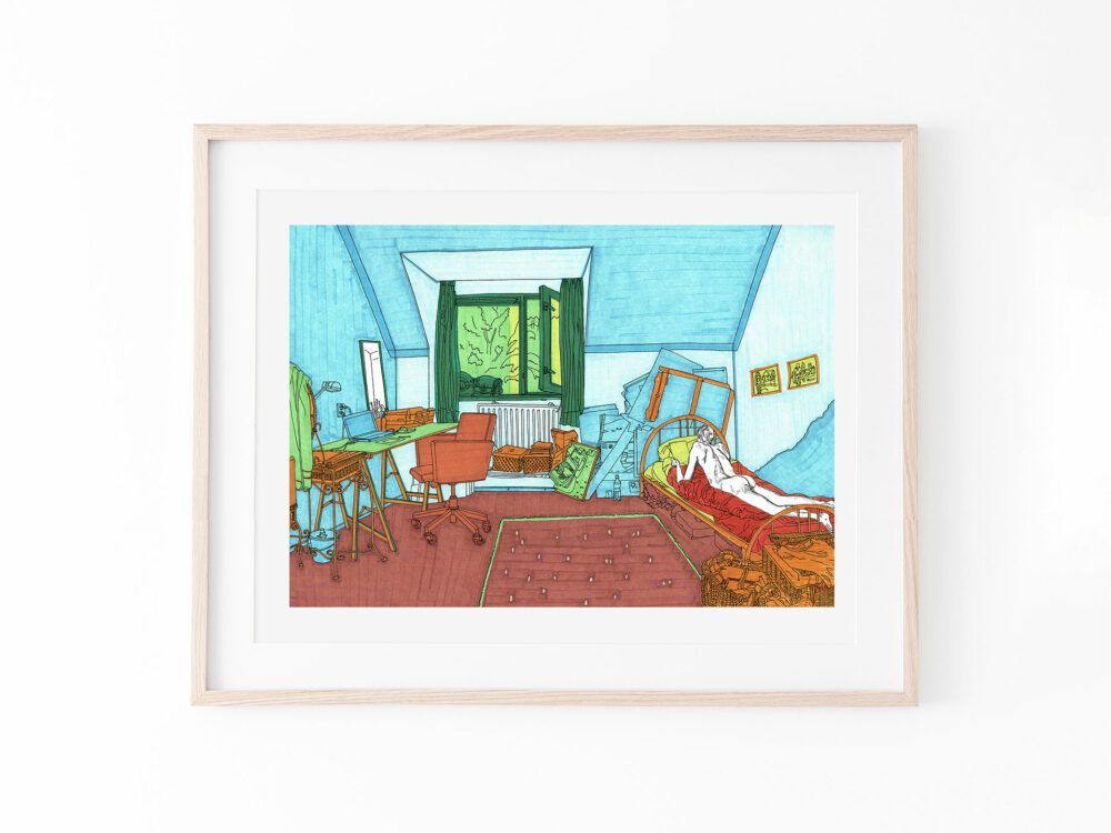 drawing-art-print-bedroom-vanGogh-colour