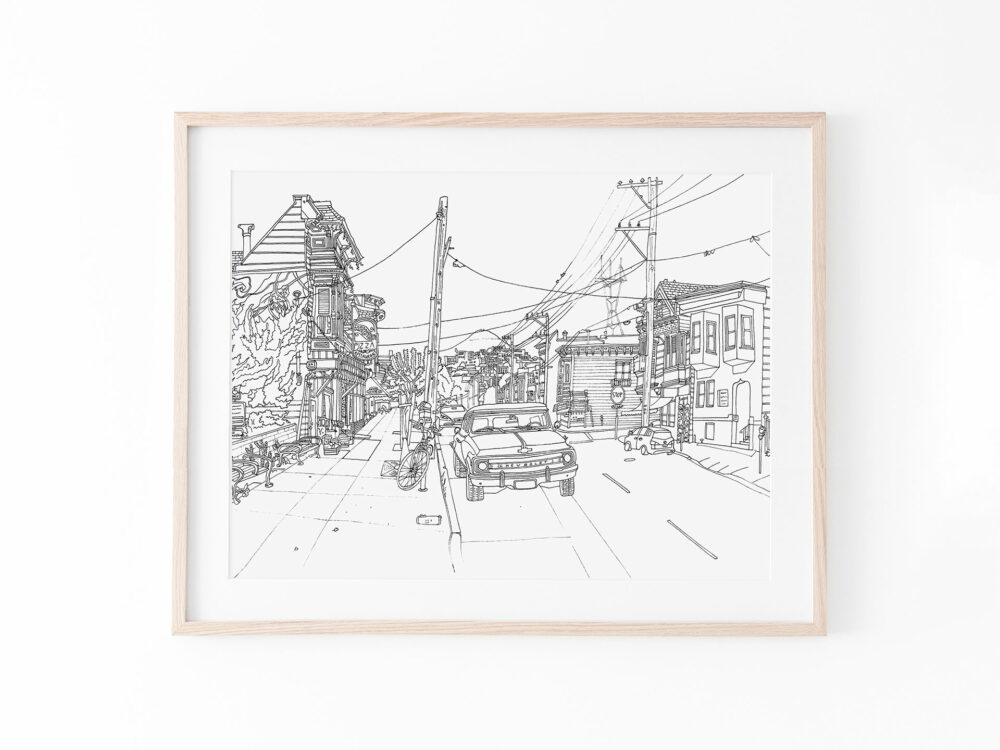 line-drawing-print-sanfrancisco