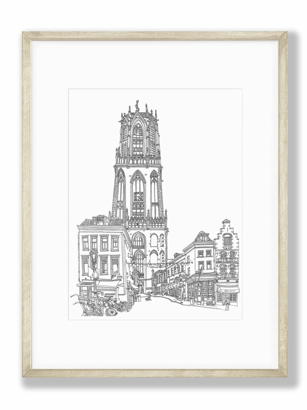 drawing in frame Utrecht