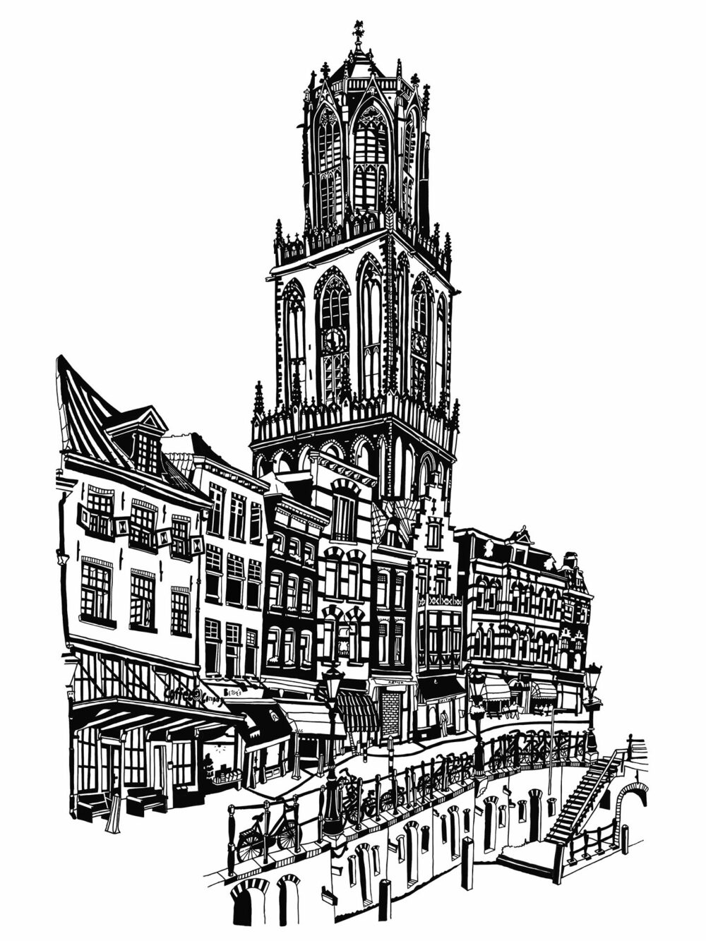 drawing of utrecht