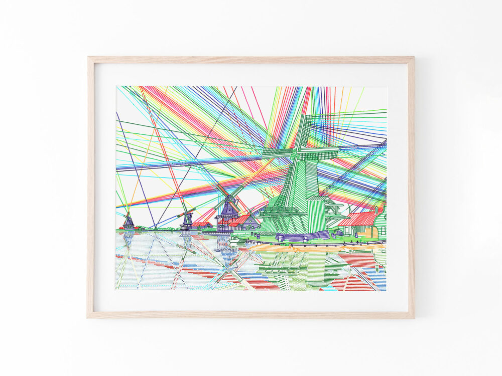 drawing-print-felttippens-lines-windmills