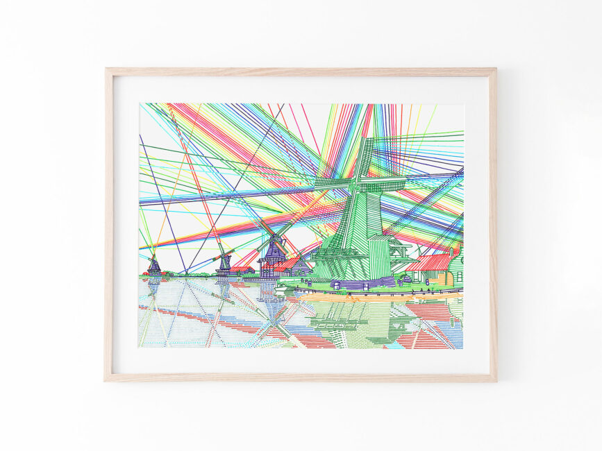 drawing-print-felttippens-lines-windmills