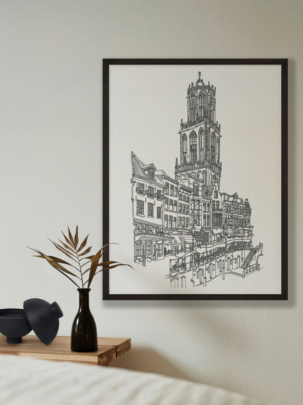 drawing of dom utrecht