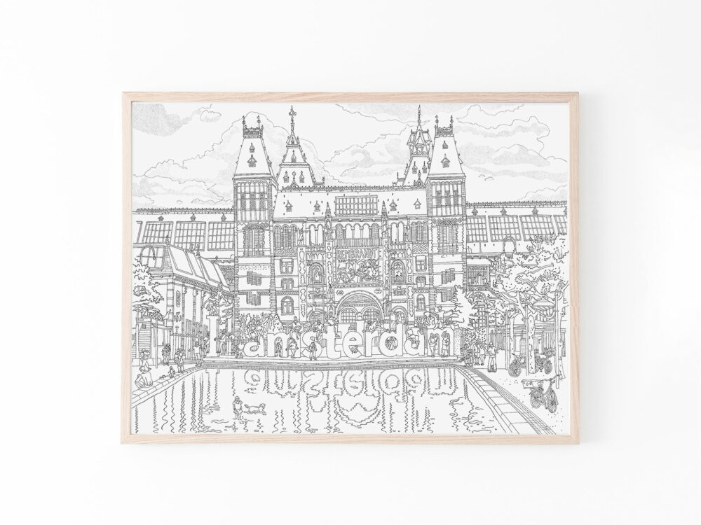 drawing-poster-rijksmuseum-amsterdam