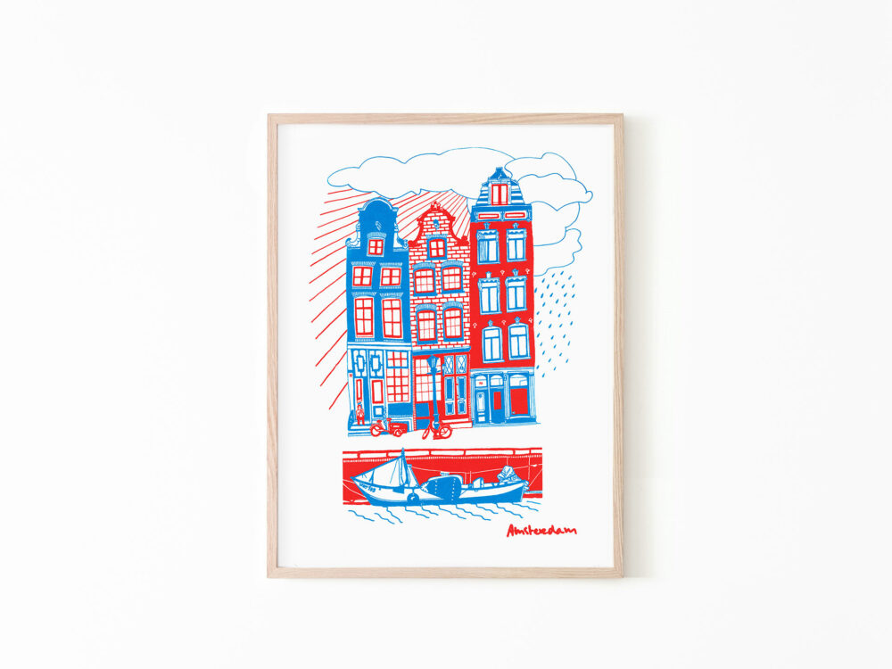 print-drawing-happy-amsterdam-colour