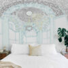 wallpaper with paradise interior