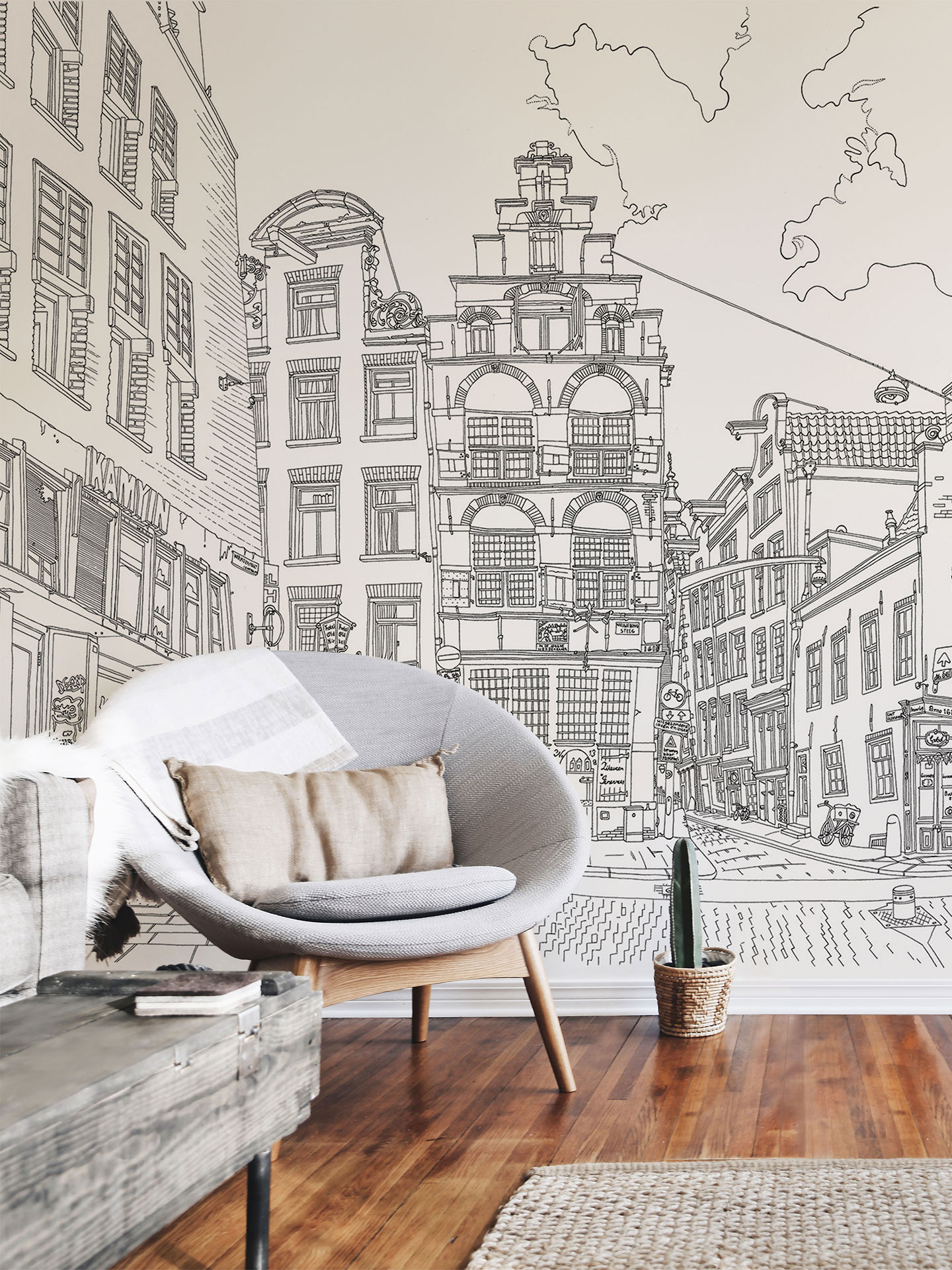 Wallpaper Amsterdam City - ELLES Art & Wallcoverings - Home Wallpaper Amsterdam City - ELLES Art & Wallcoverings - Home