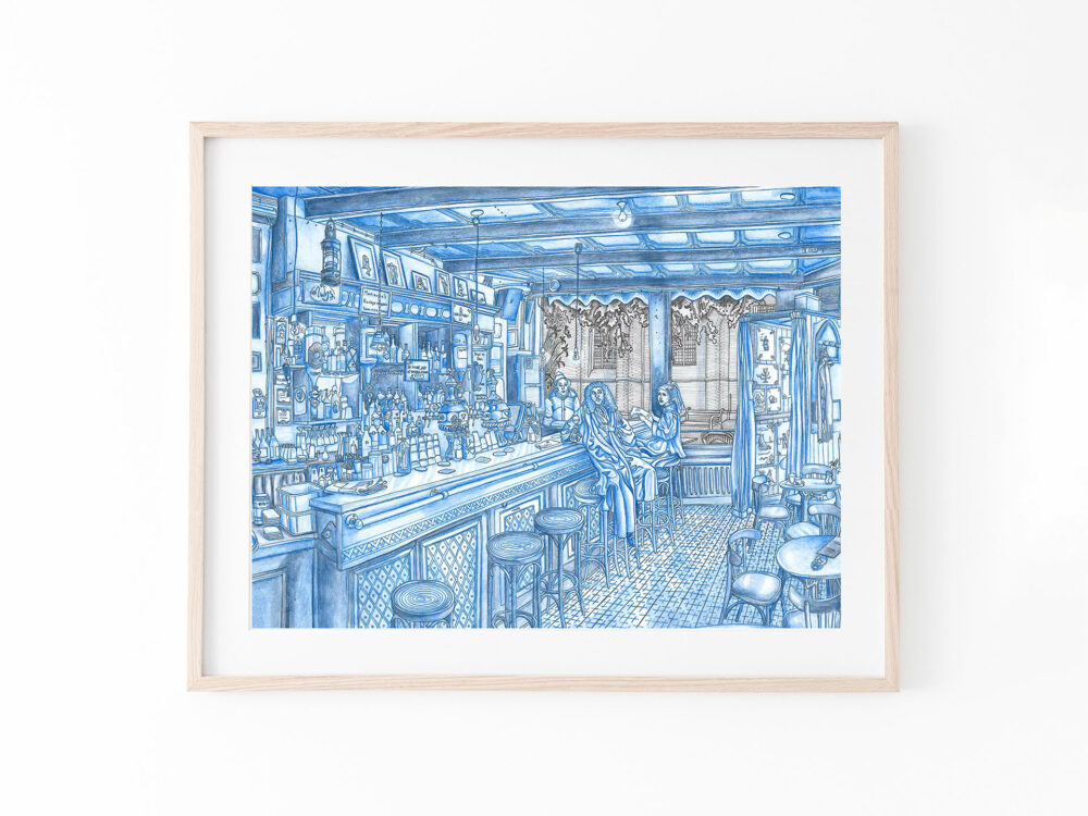 Delft Blue drawing elles