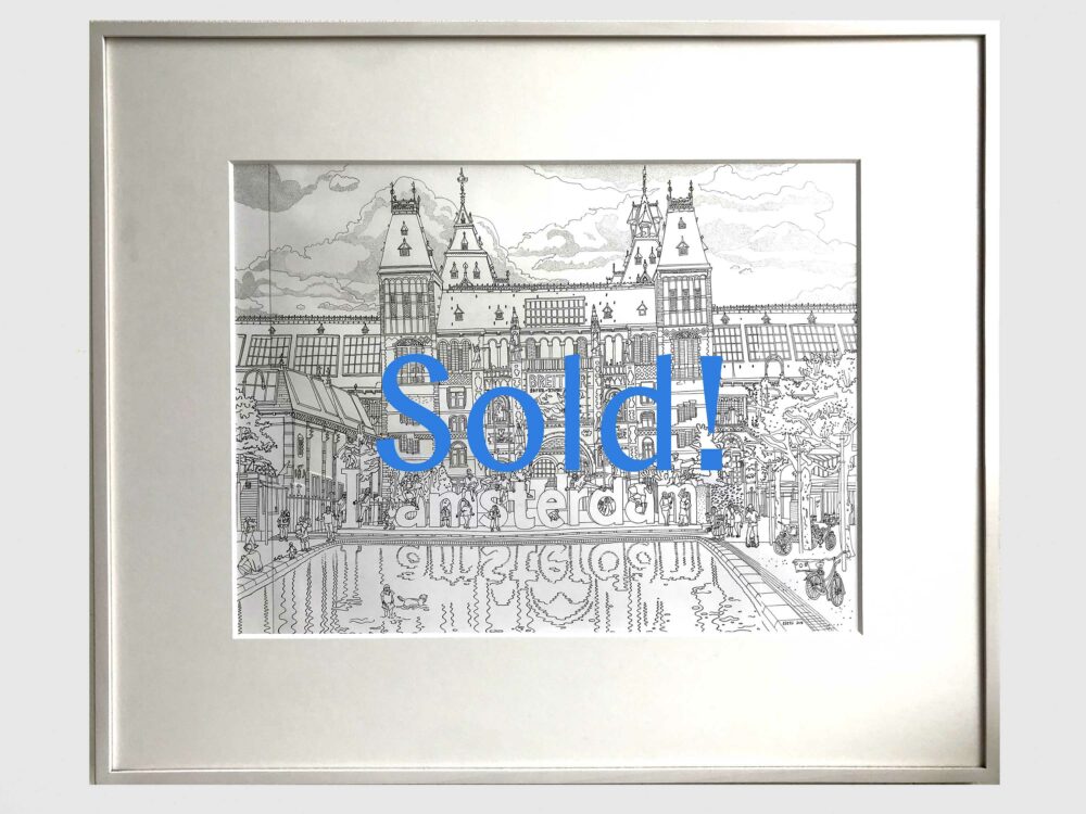 Original line art of Rijksmuseum