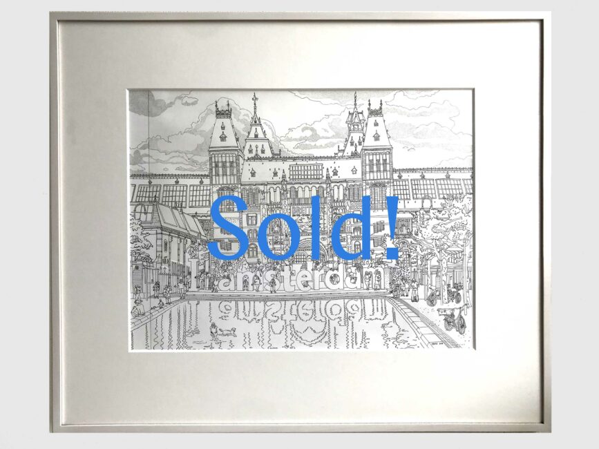 Original line art of Rijksmuseum