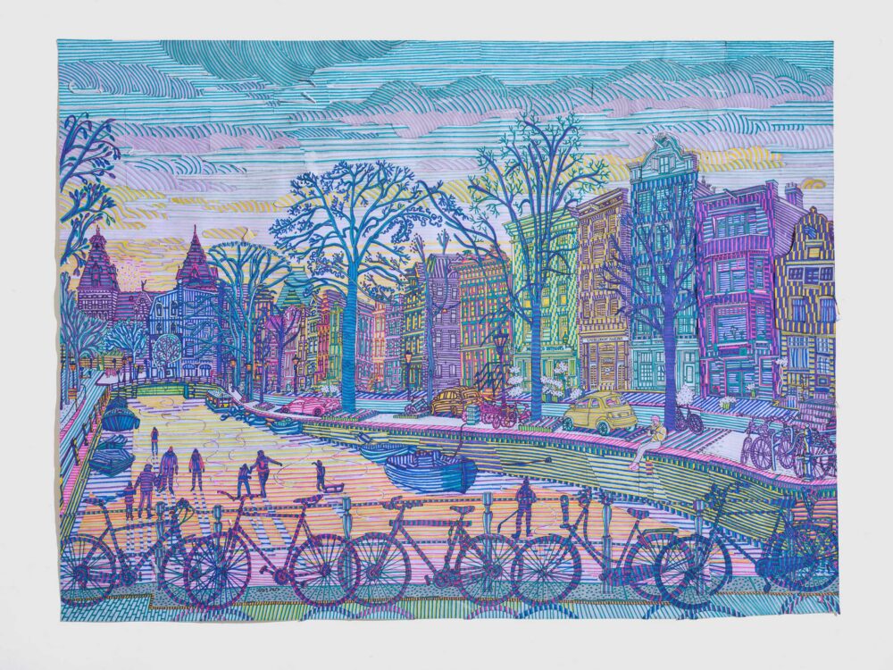 Elles nr61 Original Spiegelgracht Colour Sketch