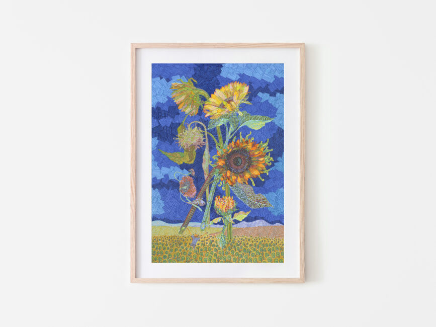 Print Sunflowers